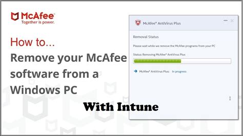 mcafee endpoint security deinstallieren|McAfee Cleanup with Intune .